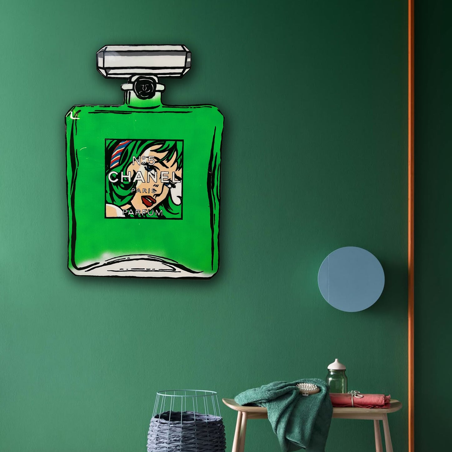 Chanel N.5 Green Roy Lichtenstein Edition