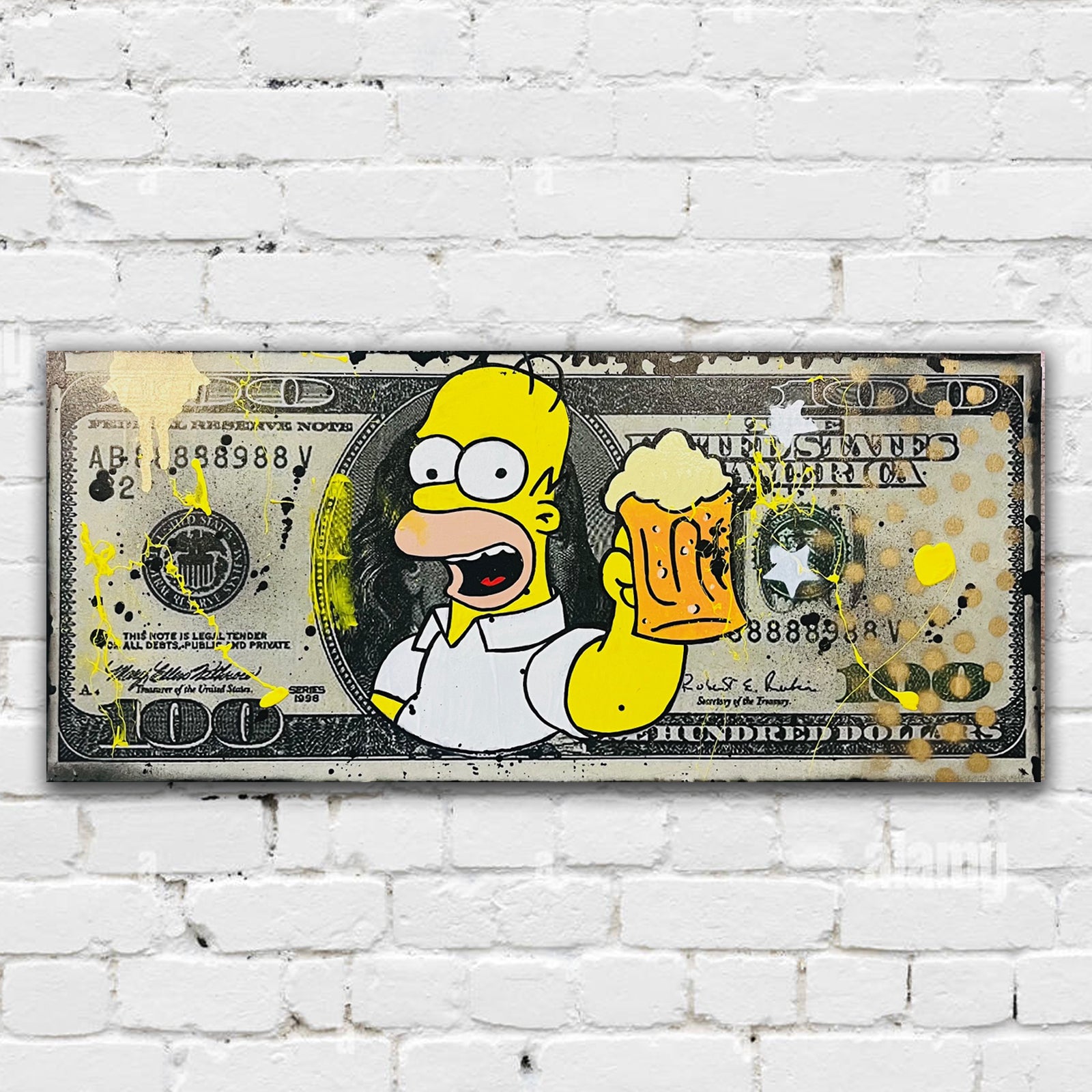100 Dollar Collection Homer Simpson Simone De Rosa Art 100-dollar-collection-homer-simpson-simone-de-rosa-art