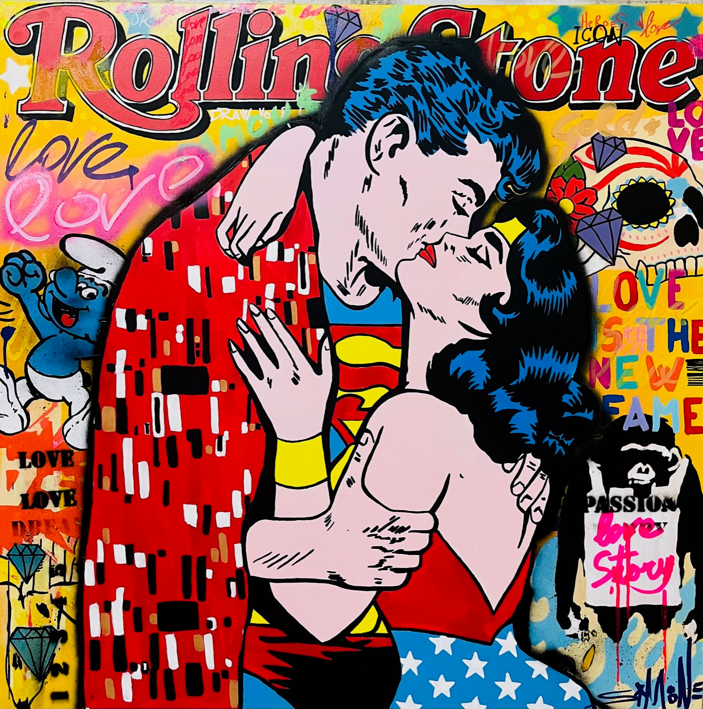 Gustav Klimt VS Superheroes