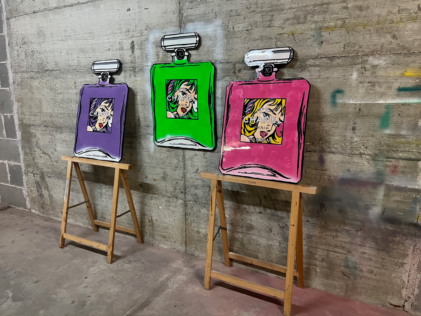 Chanel N.5 Green Roy Lichtenstein Edition