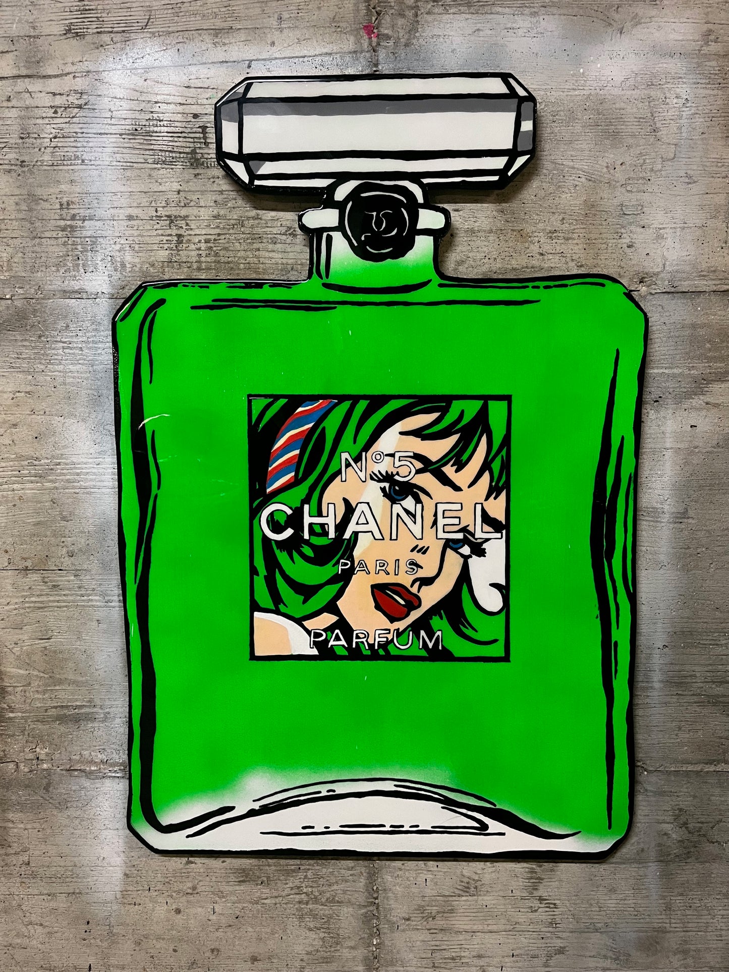 Chanel N.5 Green Roy Lichtenstein Edition