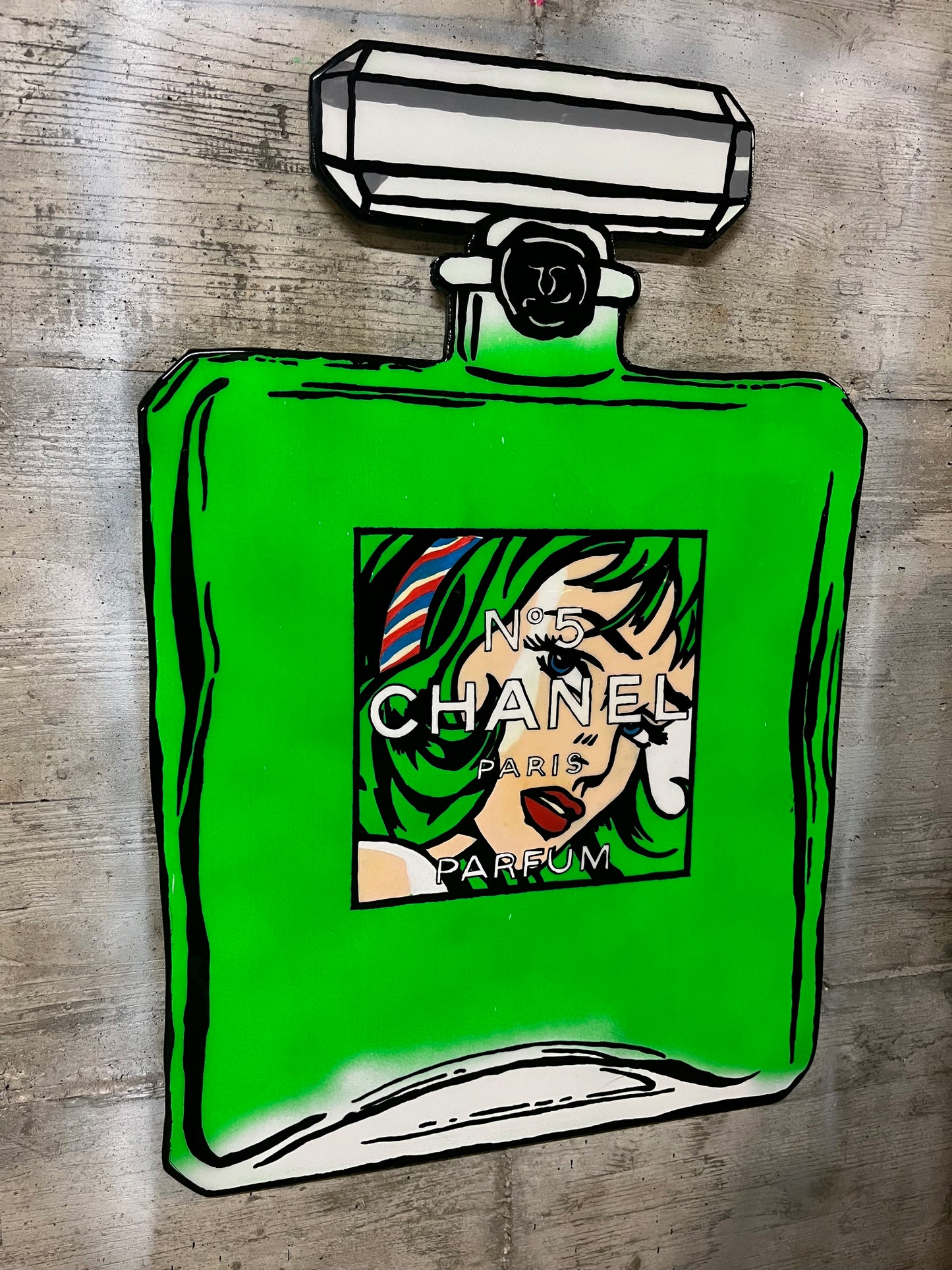 Chanel N.5 Green Roy Lichtenstein Edition