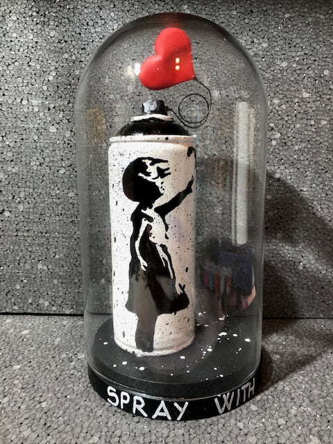 SPRAY WITH LOVE - Girl with balloon BANKSY Edition